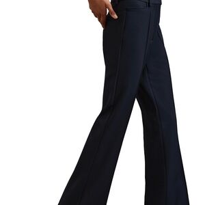 Reiss Gabi Black Flared Trouser Pants $195 NWOT size 8 Bloomingdale’s